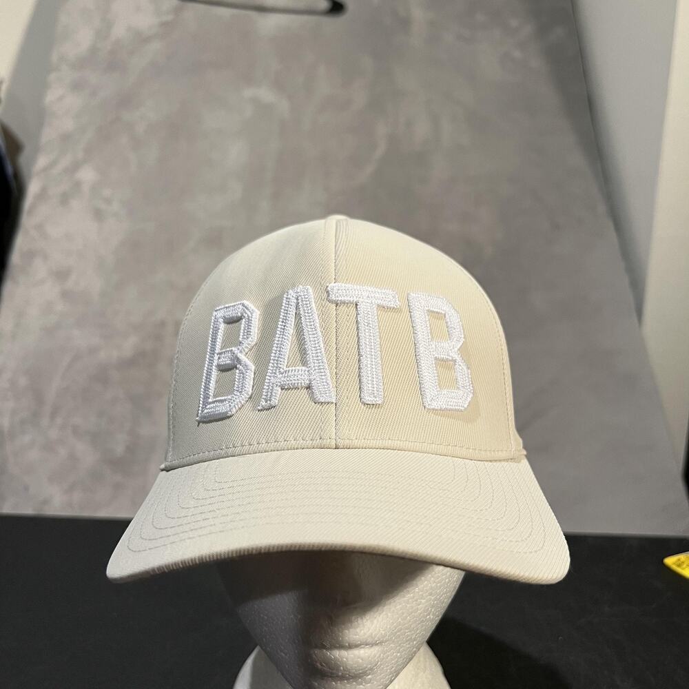 G Fore Hat Cap Snap Back Cream White BATB Embroidered Golf Mens Logo Adjustable